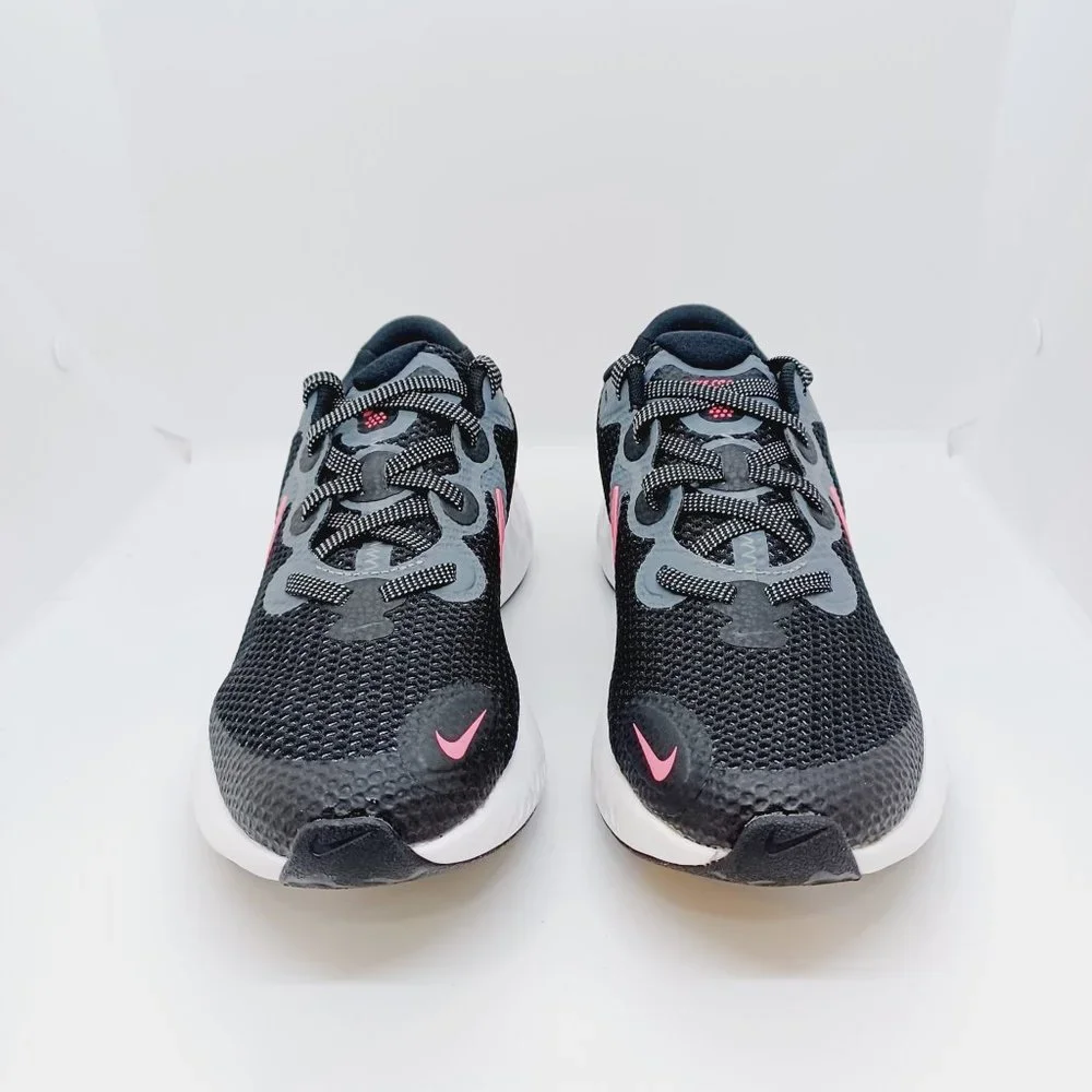 Nike 6y Youth / WOMEN'S 8 RENEW RUN SHOES Black/ Pink White CT1430 092 running - Picture 4 of 7
